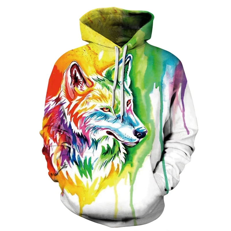 New Fashion Thin Sweatshirts Men Women 3D Hoodies Print Color Ink