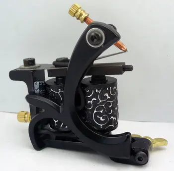

10Pcs/lot Pro Casting Iron Tattoo Machine 10 Wraps coil stainless steel Tattoos Body Art Gun Coil Machine LPC-ITM-7031-1A
