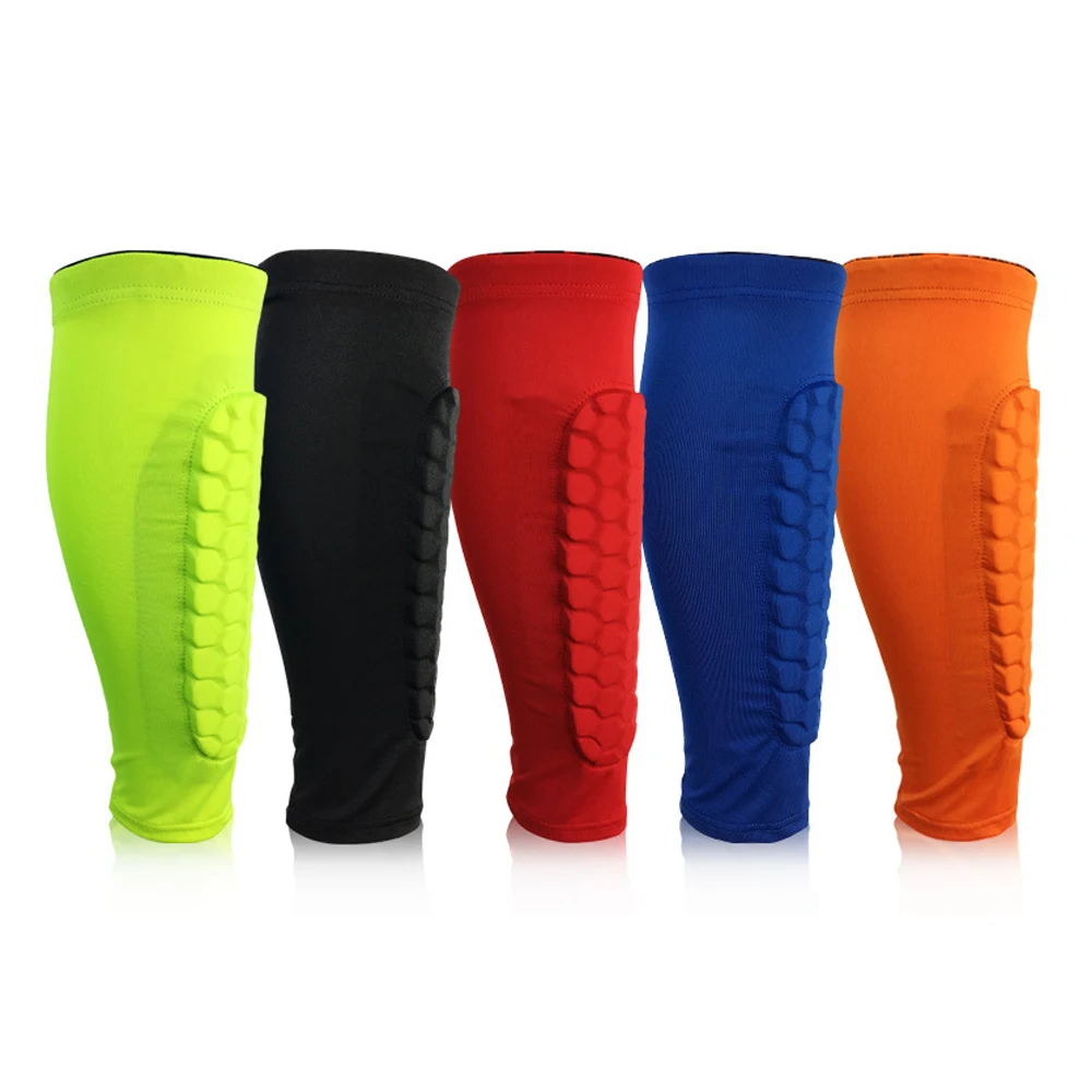 

1Pcs Anti-collision Football Shin Guard soccer Basketball Calf Support Compression Muscle Socks Running Leg Sleeve Leg Warmers