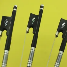 8 шт. Новые PRO Черный углеродного волокна Скрипки Луки 4/4 полный размер смычкомнегр музыкальная нота