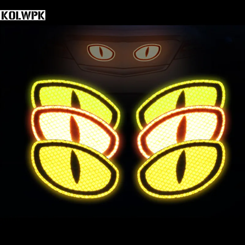 

Car trunk Stickers Warning Mark Safety Reflective Strips Decal for Dodge Charger Ram Challenger Jeep car Styling accessories