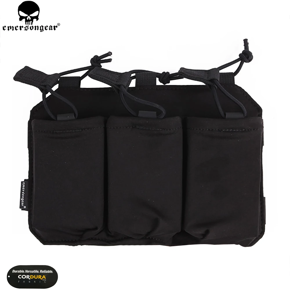Сумка для магазина EMERSON Triple SS Vest 5 56/7 62 сумка Emersongear Tacrical Mag Pouch Multicam Black EM6402|Мешочки| |