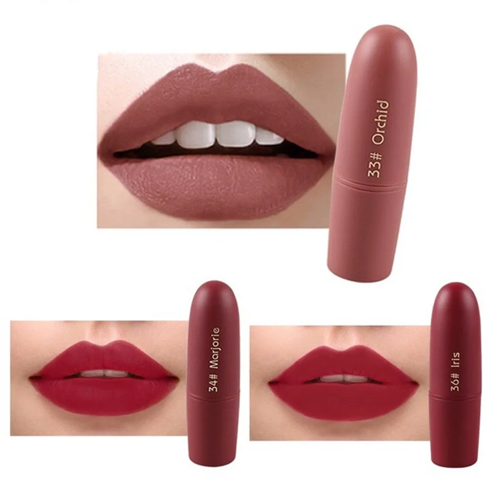 

22 color fashion matte lipstick waterproof long-lasting lipstick liquid lip gloss red nude red princess red lipstick set
