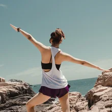 Fanceey, футболка для фитнеса, тренажерного зала, спортивные майки, футболки для йоги, сухая футболка без рукавов, майка для бега, тренировочный укороченный топ, футболка, Femme