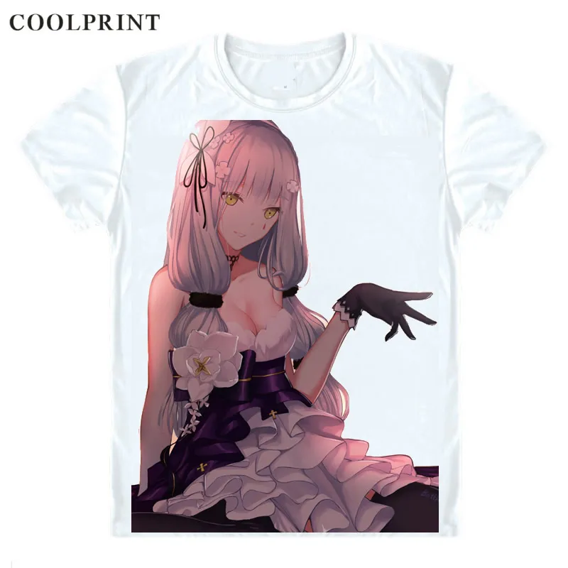 Girls Frontline HK416 White Short Sleeve T-shirt Summer Shirt Causal Top TEE