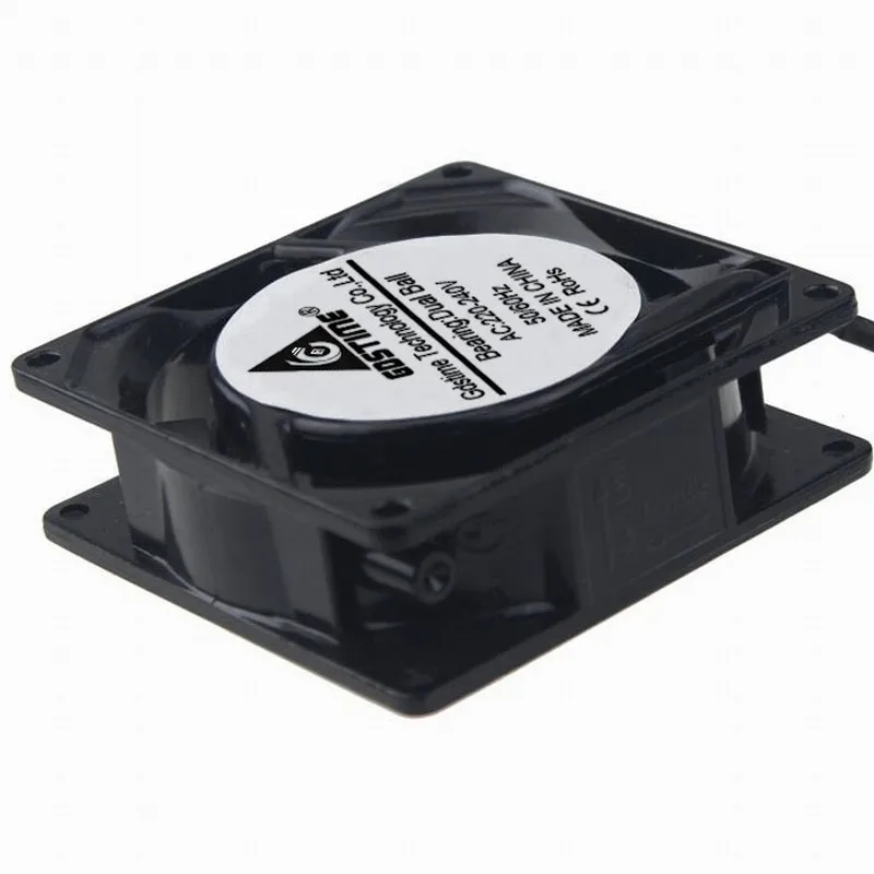 GDSTIME AC 220V 240V 80x80x25mm Industrial Cooling Exhaust Fan 80mm x 25mm