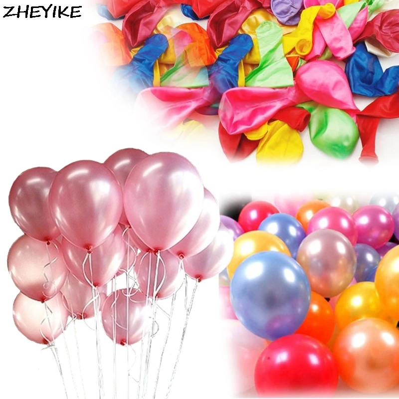 ZHEYIKE 30 шт. розовые шары из латекса с днем рождения Круглый Свадебный шар вечерние