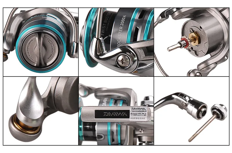 Giro de Pesca Carpa de Água Daiwa Procaster Originais Abs & Metal Reel 2000 4000 Tamanho 7bb Carretilha Moulinet Peche Alimentador Salgada 11 Carretilhas de pesca