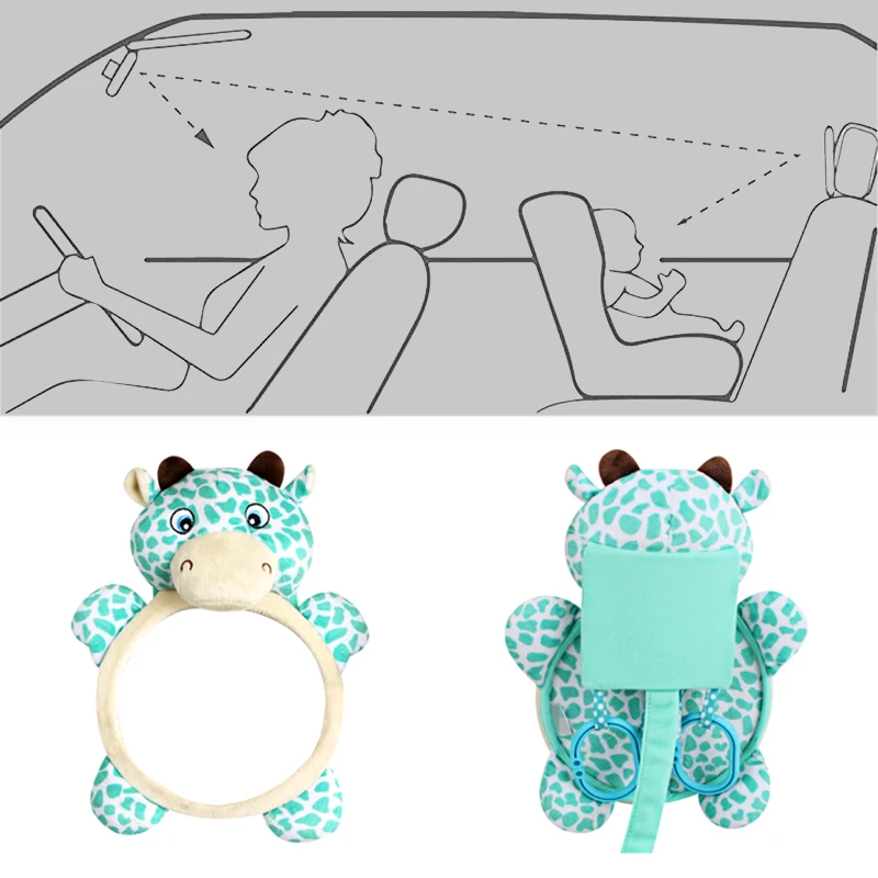 

Cute Style Car Observation Baby Rear View Mirror Reverse Installation View Safe Driving Child Safety Monitoring Mirror