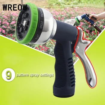 

9Pattern Car Wash Garden Hose Nozzle Handheld High Pressure Water Sprayer Gun Car Cleaning Watering Lawn Sprinkler Nozzle