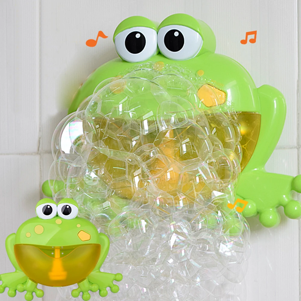 Детская игрушка для ванны машина для создания пузырей лягушка& крабы лягушки Автоматическая музыкальная вода пузырь ванна для купания мыльная машина игрушки