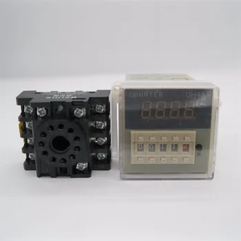 

DH48J-11A 11 pin AC 220VAC 12VDC/AC 24VDC/AC contact/sensor signal input digital counter relay