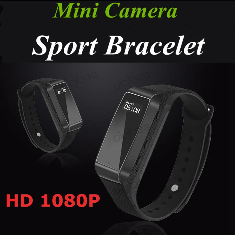 

Spied Smart Bracelet Wristband HD 1080P Mini Camera Time Display Pedometer Sleep Monitor Sport Fitness Chip Sport Camera Watch