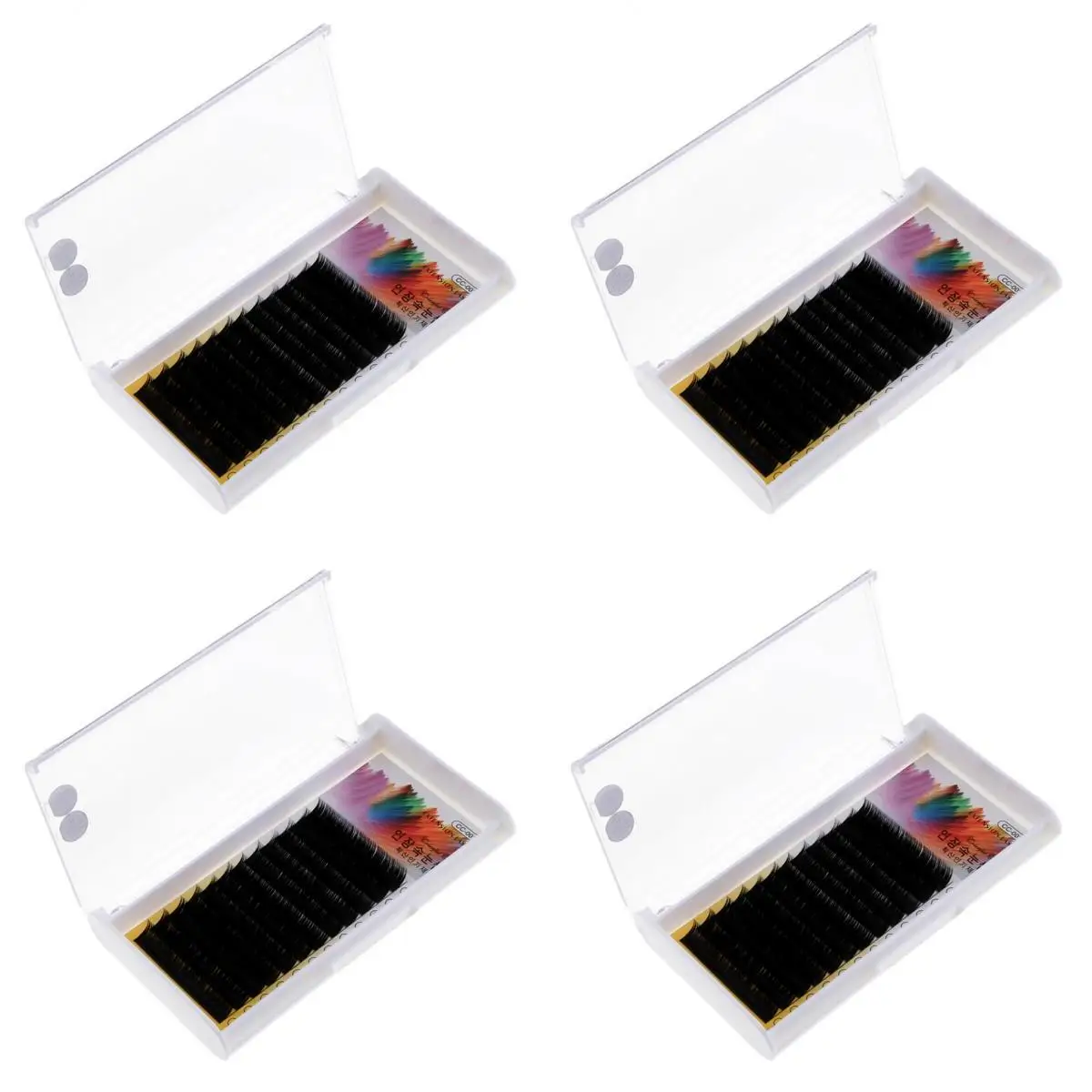 

4 Sizes Synthetic False Eyelash Individual Eyelash Extension Semi Permanent 8mm/11mm/12mm
