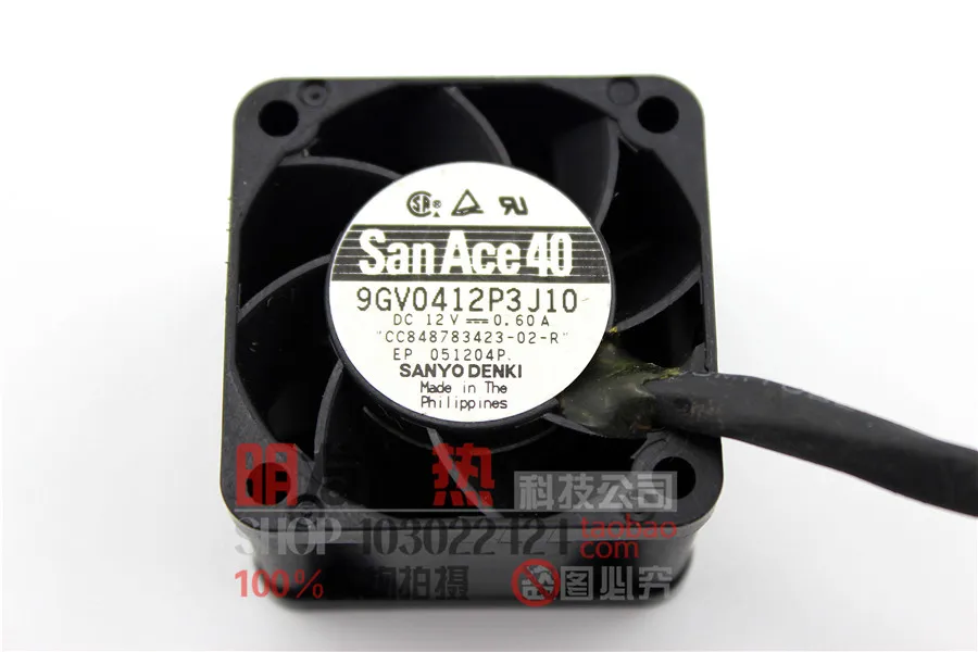 

Original 9GV04012P3J11 4028 12V 0.60A cooling fan