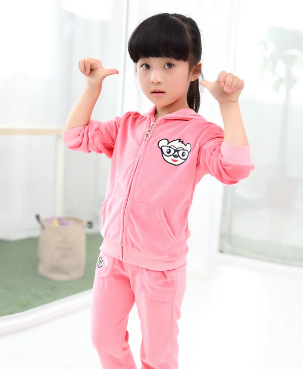

Free Shipping Boy Girl Colorful Rainbow Tracksuits Children Sport Suits Kids Baby Clothing Set Costumes 2 PCS Outfits Autumn