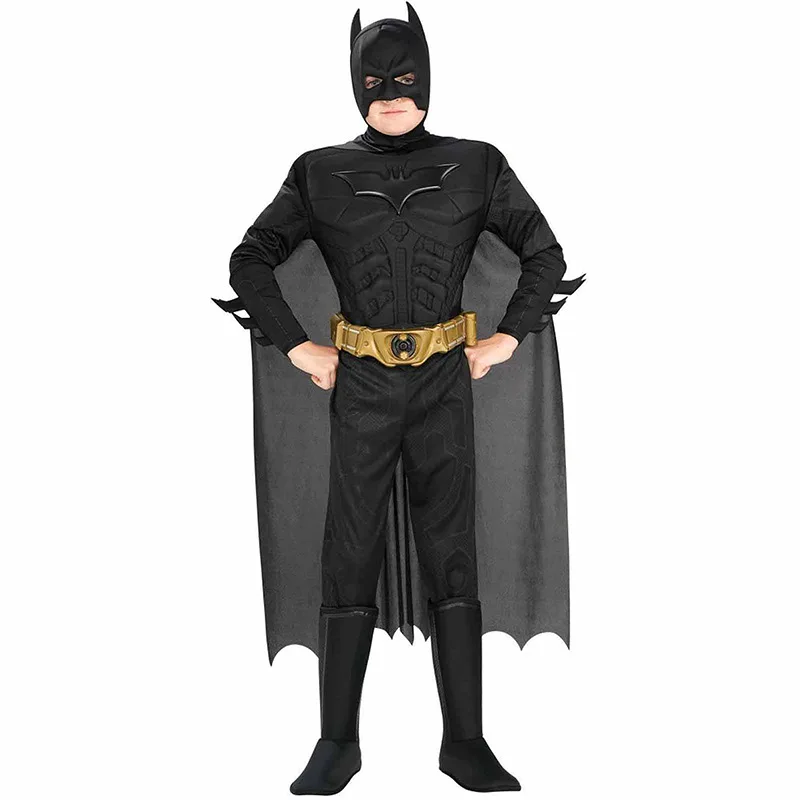 

Batman Mask suit The Dark Knight Bruce Wayne Superhero Halloween Cosplay Costume Zentai Bodysuit Jumpsuit Romper Kids