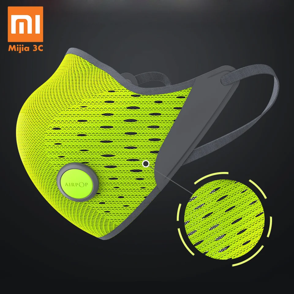  Original Xiaomi AirPOP Masks Dustproof Anti-fog Haze Anti-pollution Masks PM2.5 Breathable Sports C