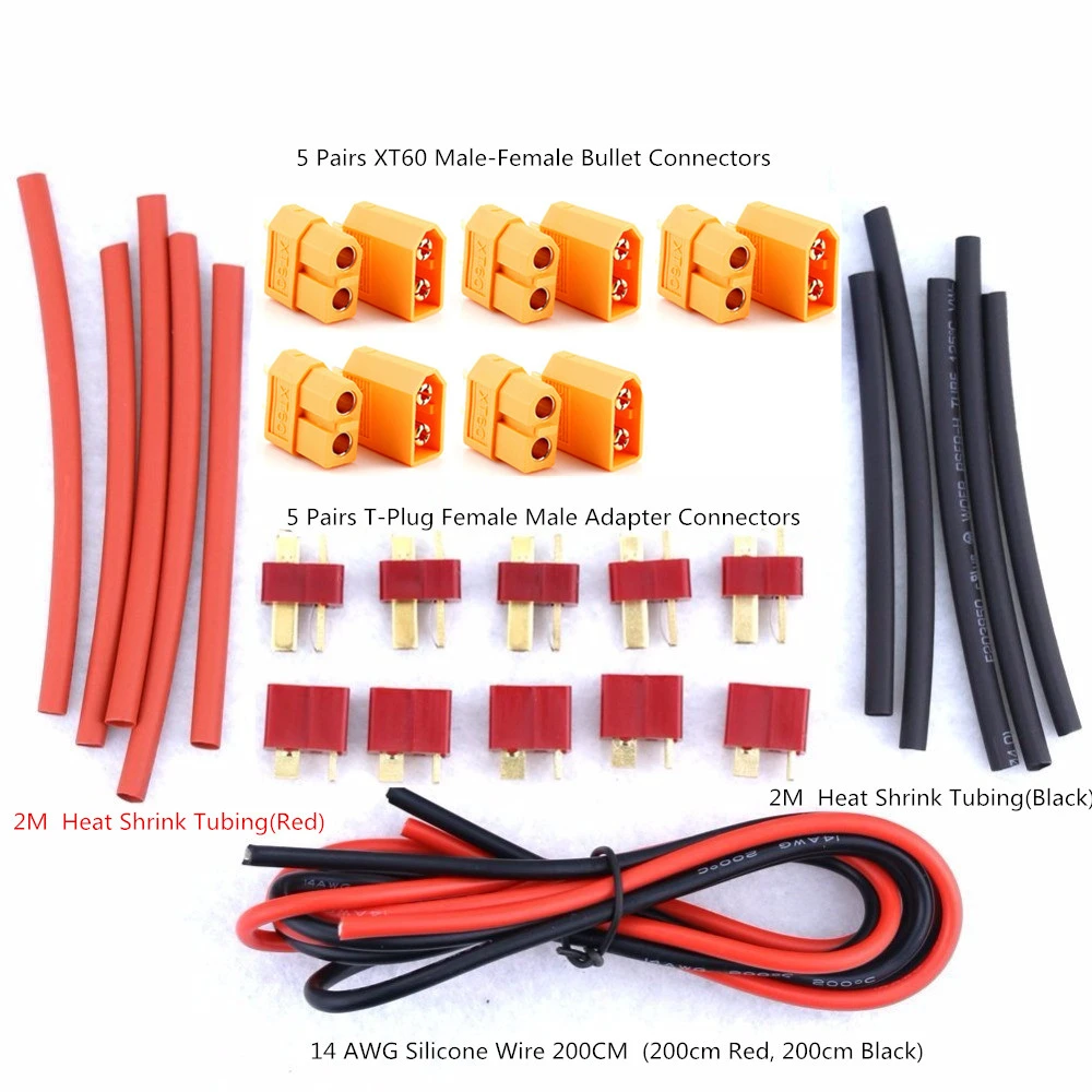 5Pairs Deans Plugs T-Style Connector Male+Female For RC LiPo Battery ESC Motor 5Pairs Deans Plugs T-Style Connector Male+Female For RC LiPo Battery ESC Motor