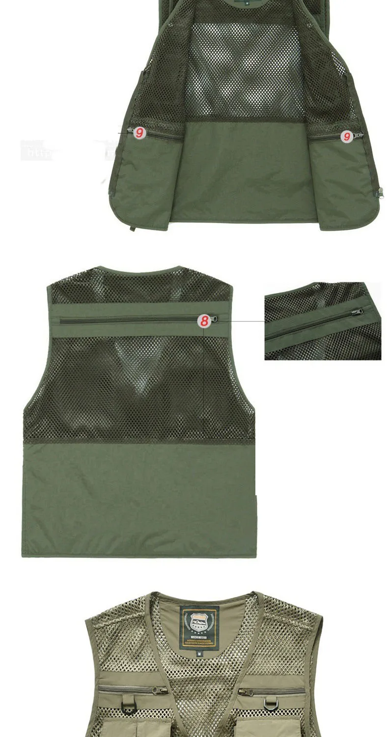 New Arrival Multi-pockets Photography Cameraman Vest 68