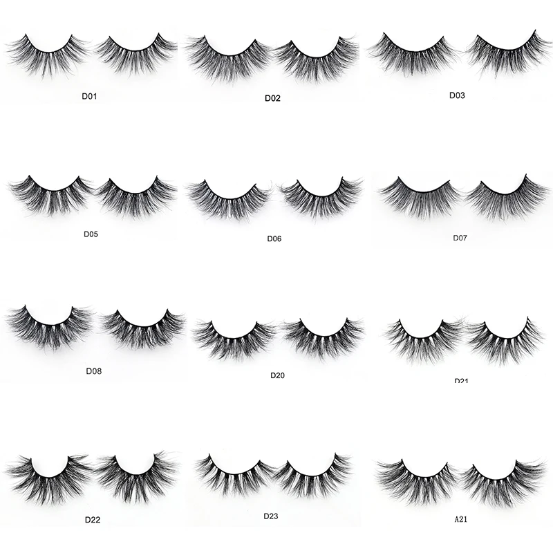 

Visofree False Eyelashes 3D Mink Eyelashes Handmade Full Strip Fake Lashes Fluffy Mink Lash Cilios Extension Maquiagem