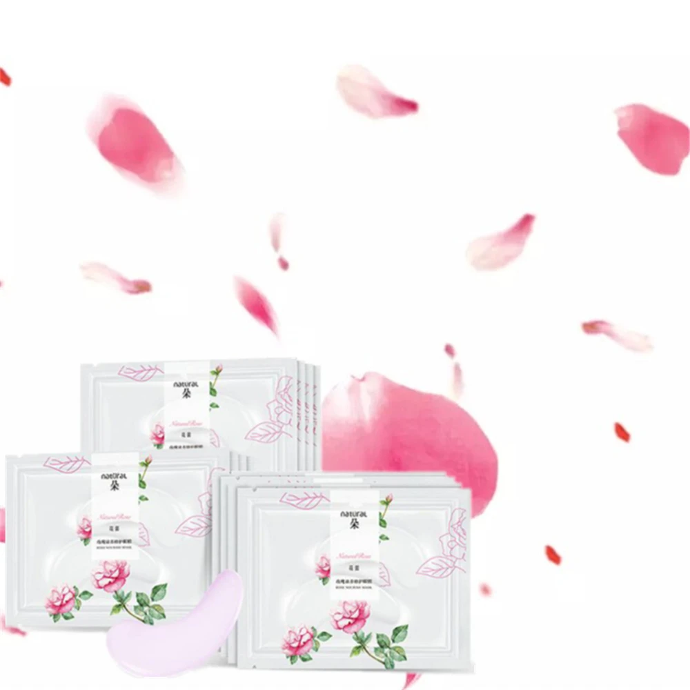 

Fast shipping Rose Anti wrinkle Eye Patches Under the Eyes Dark Circle Puffiness Anti-Aging Wrinkle Moisturizing Eye Mask 4Packs