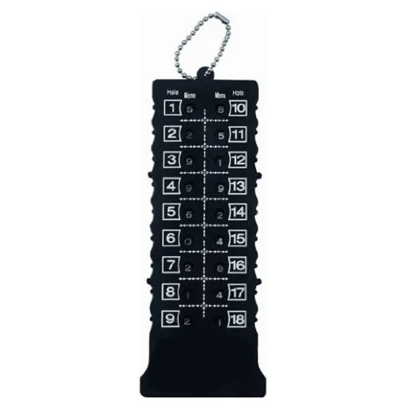 

18 Holes Golf Score Card Counter (Black)