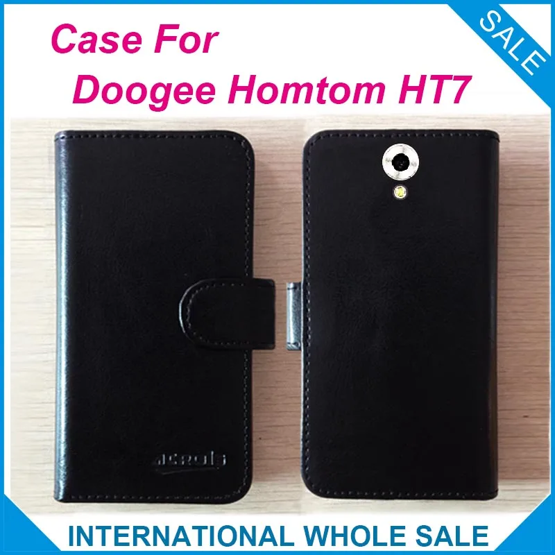 6 цветов Лидер продаж! 2016 Doogee HOMTOM HT7 случае телефон, высокое качество кожаный Эксклюзив Чехол Для Doogee HOMTOM HT7 номер отслеживания