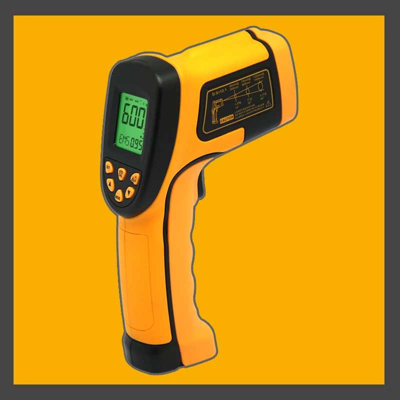 Цифровой термометр инфракрасный термометр Температура пистолет инструмент пирометр измерения термометр AS842A-50 ~ 600C