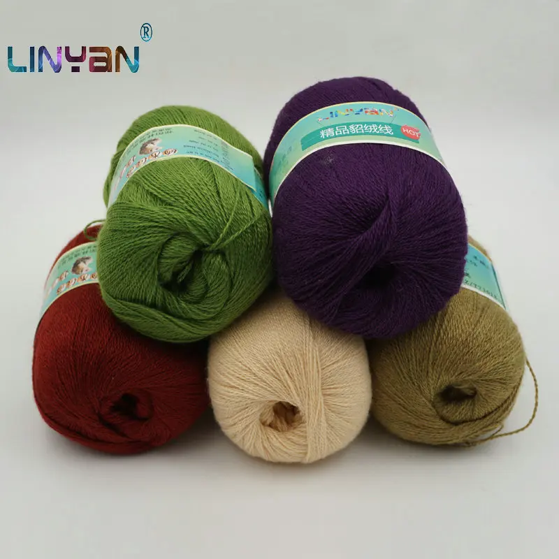 

250g /lot yarn for knitting & crocheting Hand knitting & crochet Iceberg mink villus thread, Mink wool hand weaving line ZL3288
