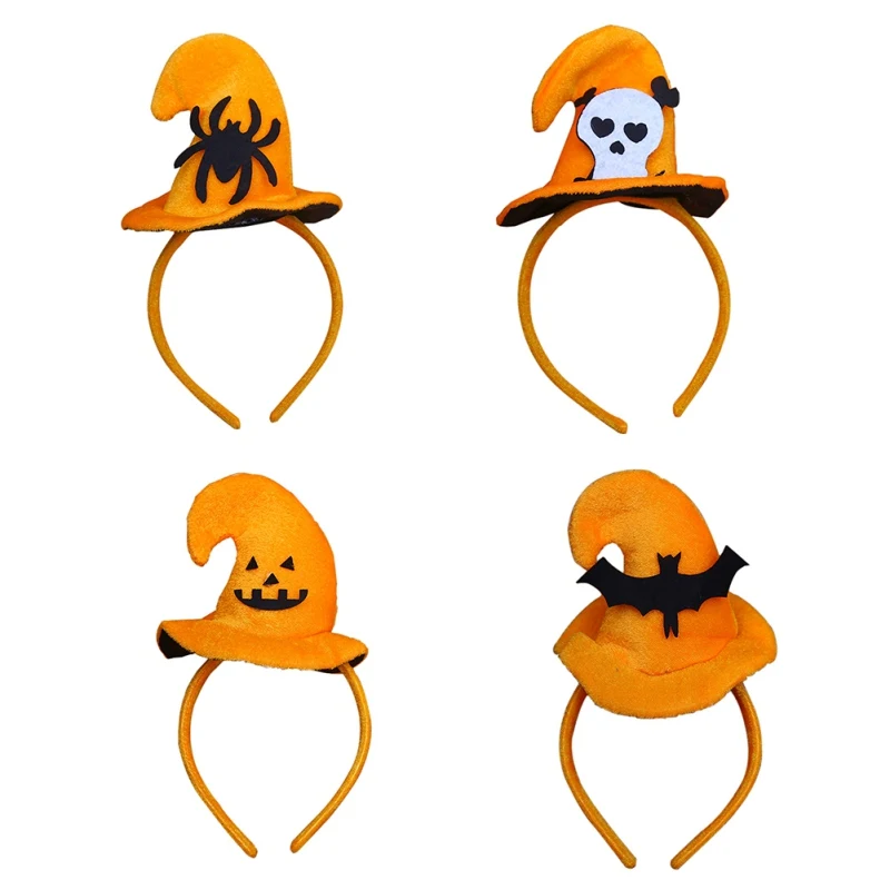 

Funny Halloween Pumpkin Ghost Hats Crown Headgear Birthday Party Decor Hat Props Festive Christmas Decoration