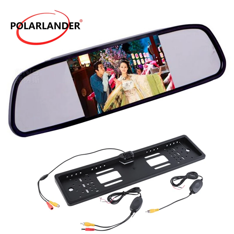 

TFT LCD Video Input Car Rear View Reverse Camera DC 12V Auto Car Interior Mirror Monitor 170 Degree Night Vision 5 Inch
