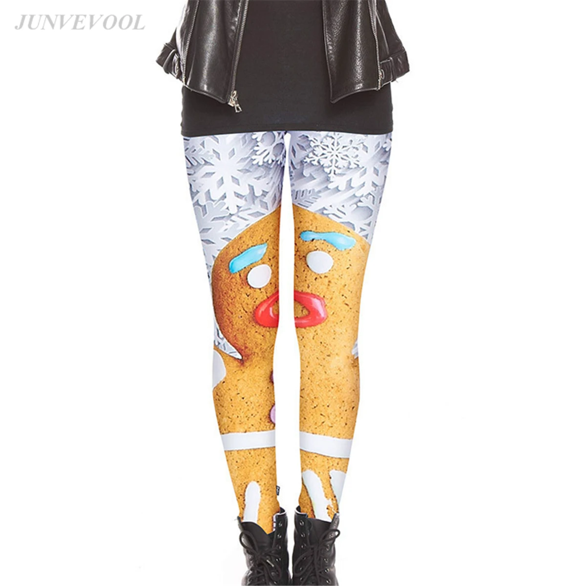 Funny 3D Leggings Women Fitness Autumn Sportswear 3d Food Flowers