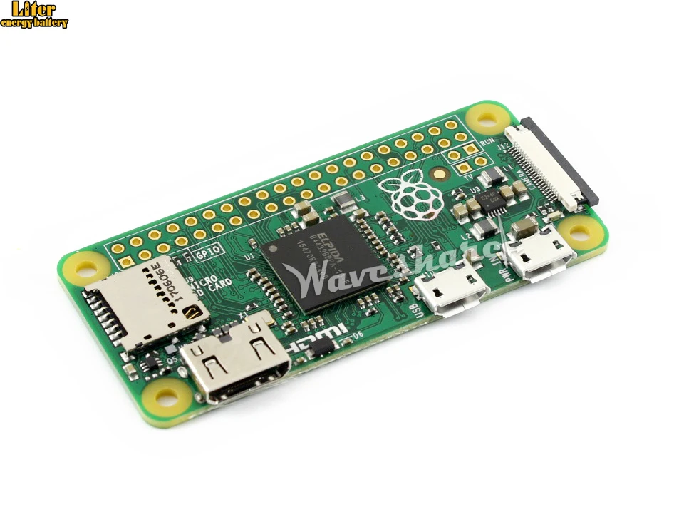 

Newest original Raspberry Pi Zero V1.3 1GHz CPU 512MB RAM Mini-HDMI port the low-cost pared-down Pi
