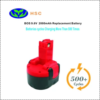 

2.0Ah rechargeable battery BOS9.6A NiCD Battery 9.6V Replacement for BOSCH 2607335260 BAT0408 BAT100 BAT119 Battery Pack 9.6V