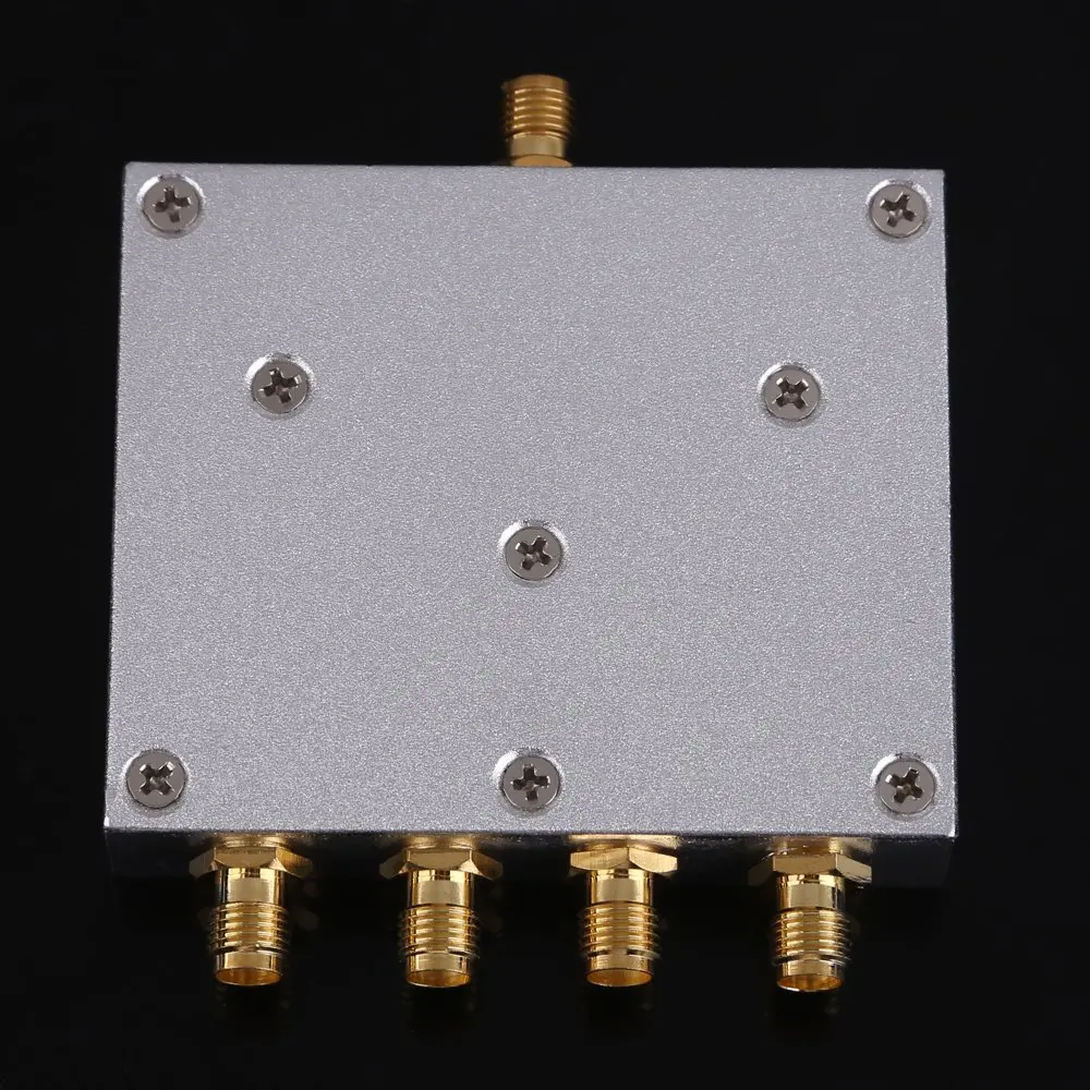Новый 4 Way Мощность Splitter 800 2500 мГц SMA RF сплиттер делитель усилитель аксессуар
