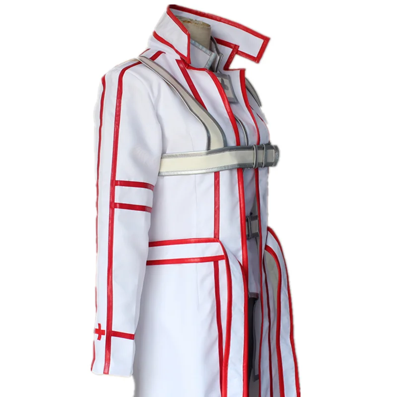 SAO Sword Art онлайн Kirigaya Kazuto Knights of Blood KoB белая униформа косплей костюмы Кирито плащ наряды костюм на Хэллоуин
