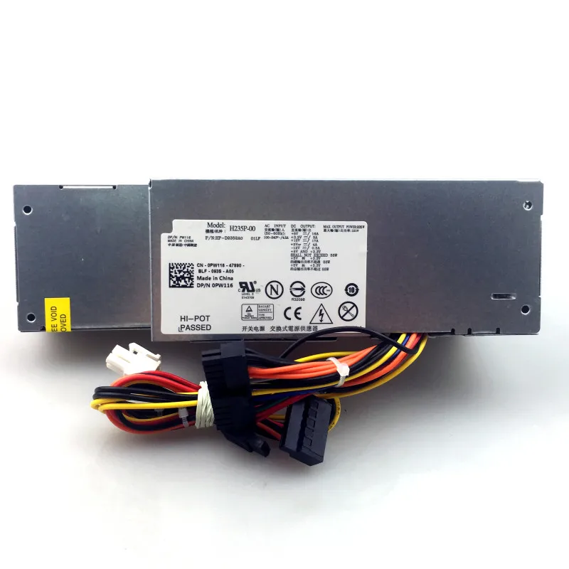 Новый блок питания SFF для ноутбука Женский L235P 01 00 PW116 R224M Dell 580 760 780 960 980 SFF|Блоки