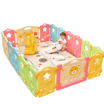 

Brand baby Door Stop Baby Gate High Quality No Smell Star Game Fence Baby Crawling Toddler Security Puzzle Plastic Playpen