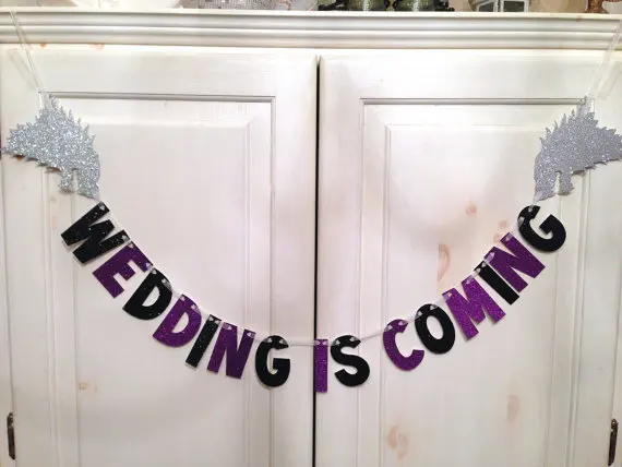 Aliexpress.com : Buy glitter Wedding Is Coming Banner Game