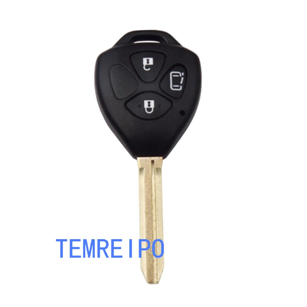 

20pcs/lot 3 Buttons Replacement Remote car Key shell for Toyota Camry uncut TOY43 key