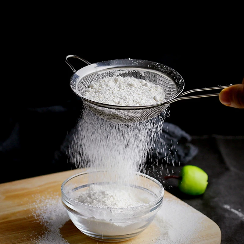 Flour Mesh Strainer Stainless steel Diameter 10cm Hand held Sieve