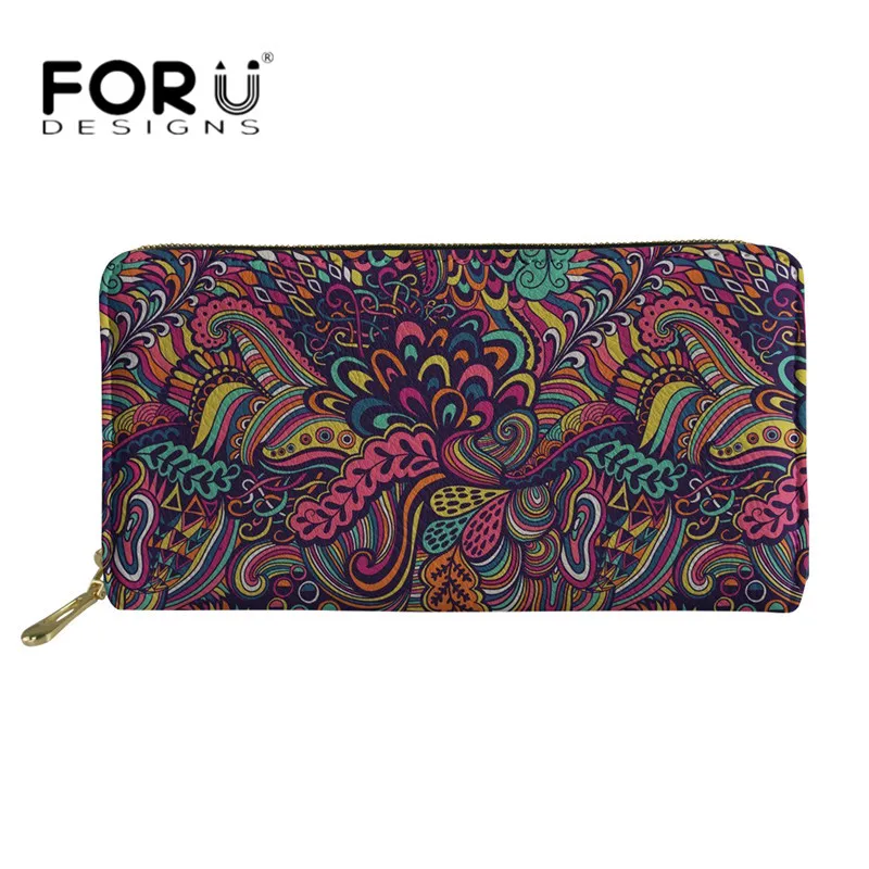 FORUDESIGNS кошелек в психоделическом стиле Женский Роскошный из искусственной кожи