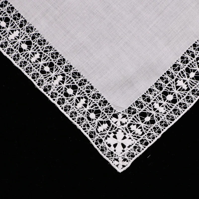 S006: классический ручной работы нарисованный нитью носовой платок 1 шт., винтажный свадебный подарок