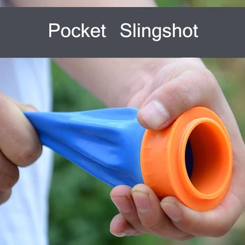 

New Style Powerful Pocket Slingshot Outdoor Funny Games Catapult High-carbon Steel Balls Slingshots Toys For Children Gift