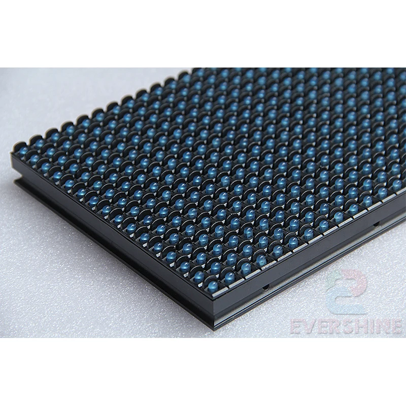 P10 Уличный одиночный синий светодиодный модуль дисплея p10 DIP 32x16 пикселей 320x160 мм