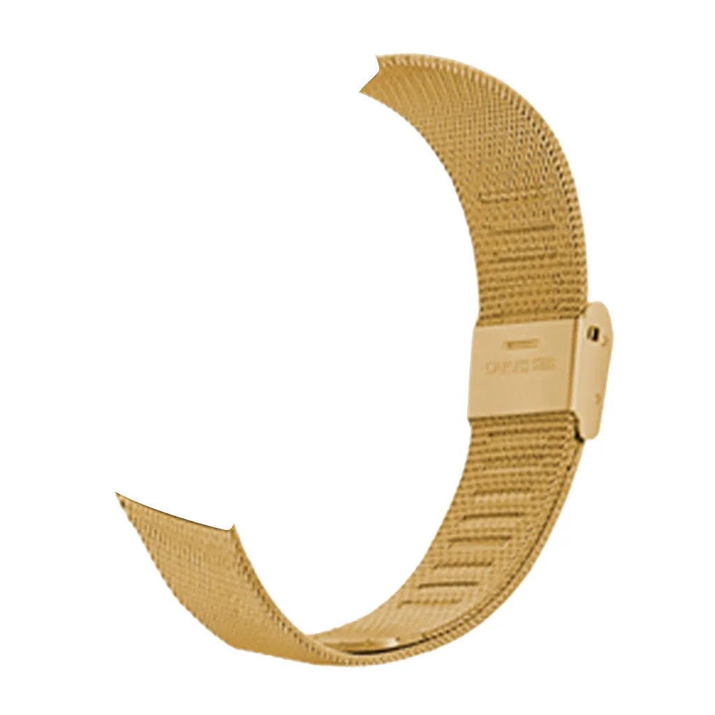 Сменные однотонные часы из нержавеющей стали, ремешок для наручных часов, браслет для huawei Honor 3 Band 4, умные аксессуары - Цвет: Gold
