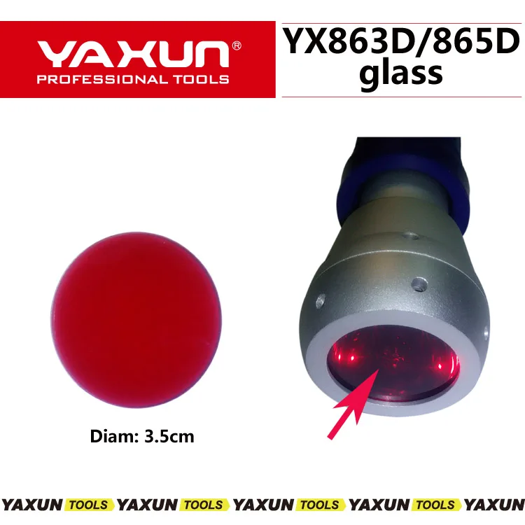 

Diam 3.5cm Glass for YAXUN 865D/863D infrared station , IRDA Infrared BGA Rework station parts