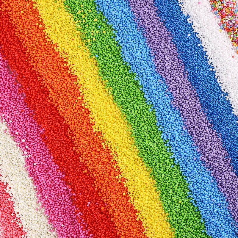 

Colorful Foam Beads Slime Supplies Balls Tiny Snow Charms Filler Addition for Slime Mud Particles Accessories Antistress Toys