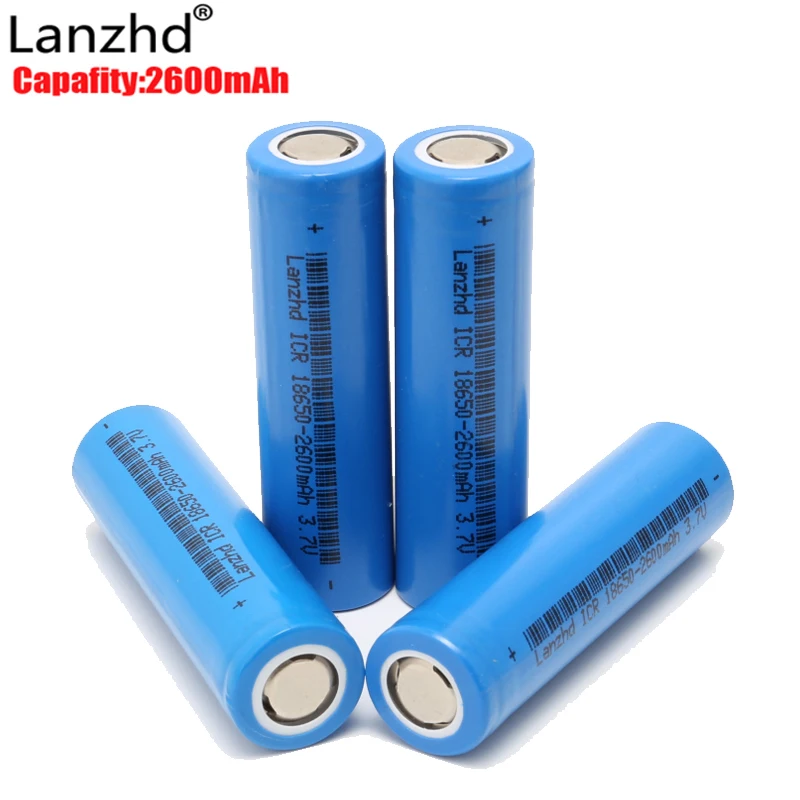 

Rechargeable battery 18650 For Samsung 18650 lithium 3.7V ICR18650 2600mAh Li lon Rechargeable Batteries Li-lon 26F